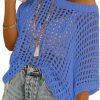 Sweaters | Dokotoo Dokotoo Womens Summer Scoop Neck Short Sleeve Sweater Casual Crochet Hollow Out Knit Tops Pullover Shirts Beach Coverup