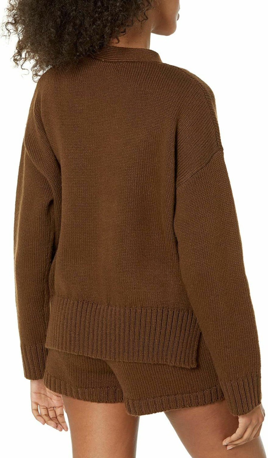 Sweaters | The Drop The Drop Women'S Brigitte Chunky Button-Front Pocket Ribbed Cardigan