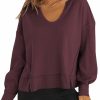 Sweaters | Dokotoo Dokotoo Womens Crop Tops Casual Long Sleeve Shirts Waffle Knit Cropped Sweatshirts Pullover Sweater