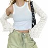 Sweaters | Zwurew Zwurew Women'S Long Sleeve Bolero Shrugs Open Front Pointelle Knit Crop Crochet Cardigan Shawl