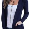 Sweaters | VOIANLIMO Voianlimo Women'S Open Front Casual Long Sleeve Knit Classic Sweaters Cardigan With Pockets