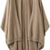 Sweaters | Ailaile Women'S Shawl Wrap Plus Size Cardigan 100% Merino Wool Poncho Cape Fall Winter Open Sweater Coat