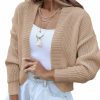 Sweaters | Foonid Women'S Long Sleeve Cropped Cardigan Open Front Lightweight Casual Knit Short Shrugs Sweater Coats