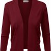 Sweaters | JJ Perfection Jj Perfection Casual Crop Open Front Knit Cardigan 3/4 Sleeve Cropped Cardigan Basic Sweater Jacket For Womens With Plus Size