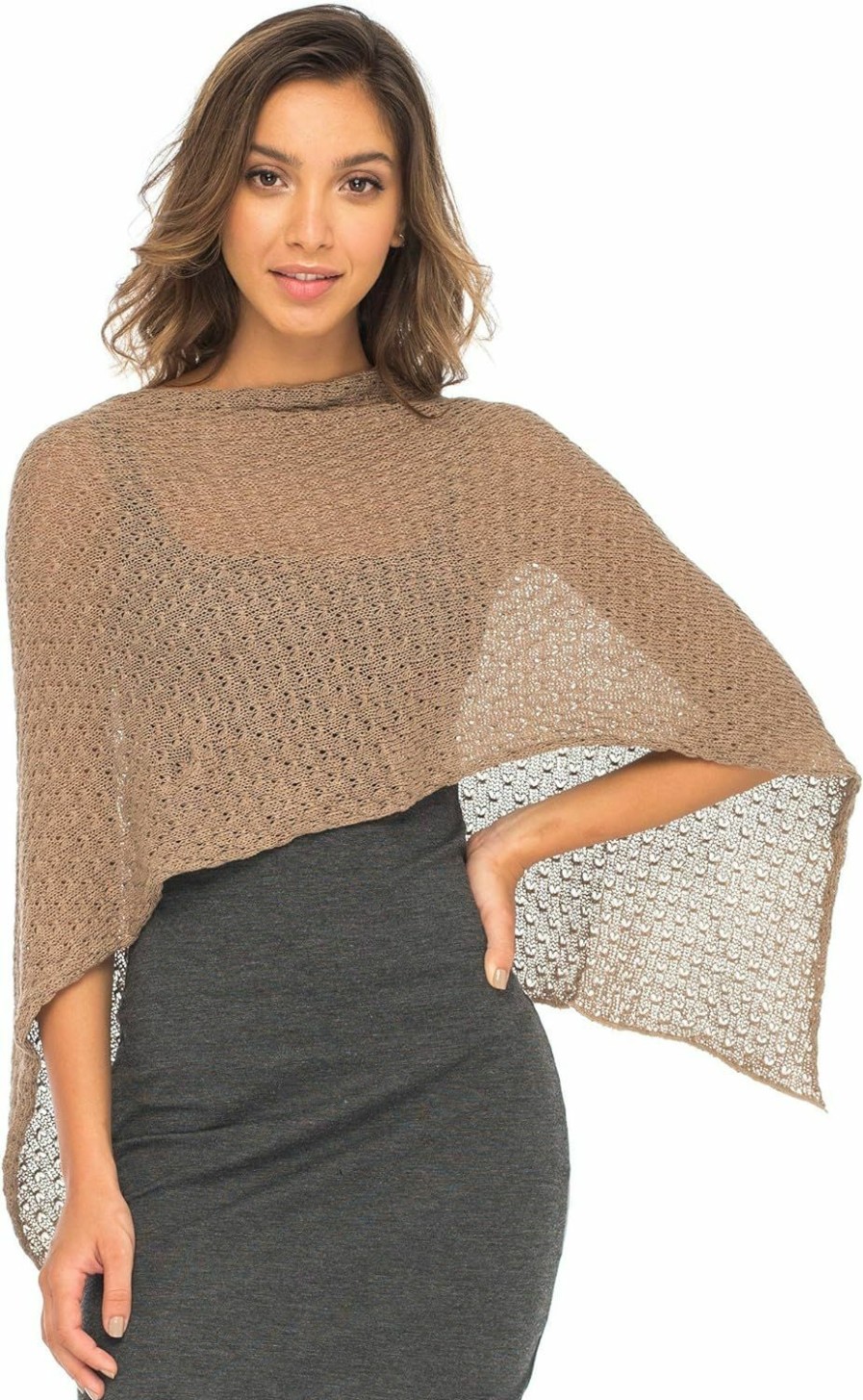 Sweaters | Back From Bali Back From Bali Womens Cotton Shrug Poncho, Lightweight Summer Shrug Pullover Sweater