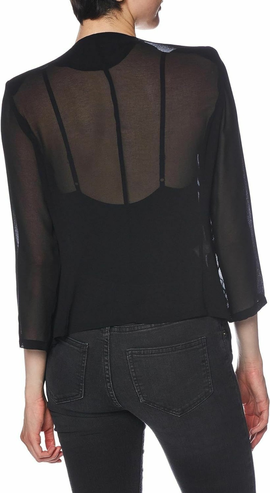 Sweaters | Calvin Klein Calvin Klein Women'S Chiffon Fly Front Shrug