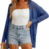 Sweaters | GRECERELLE Grecerelle Womens 2024 Summer Crochet Cardigan Sweater Long Sleeve Boho Oversized Open Front Outwear