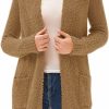 Sweaters | GRACE KARIN Grace Karin Woman'S Popcorn Cardigan Open Front Fuzzy Long Sleeve Knit Lightweight Sweater With Pockets