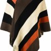 Sweaters | Ferand Ferand Women'S Casual Striped Poncho Sweater Versatile Fringe Shawl Wrap