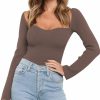 Sweaters | LILLUSORY Lillusory Women'S Sweetheart Neckline Sweater 2024 Spring Ribbed Knit Slim Fit Pullover Tops