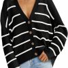 Sweaters | LILLUSORY Lillusory Women'S Cardigan Sweaters 2023 Fall Oversized Open Front Button V Neck Lightweight Cardigans Knit Outerwear