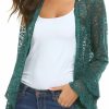 Sweaters | Dealwell Women'S Bell Sleeve Open Front Cardigans Lace Crochet Loose Casual Cover Up