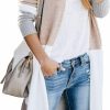 Sweaters | Saodimallsu Lovaru Womens Boho Open Front Cardigan Colorblock Long Sleeve Loose Knit Lightweight Sweaters