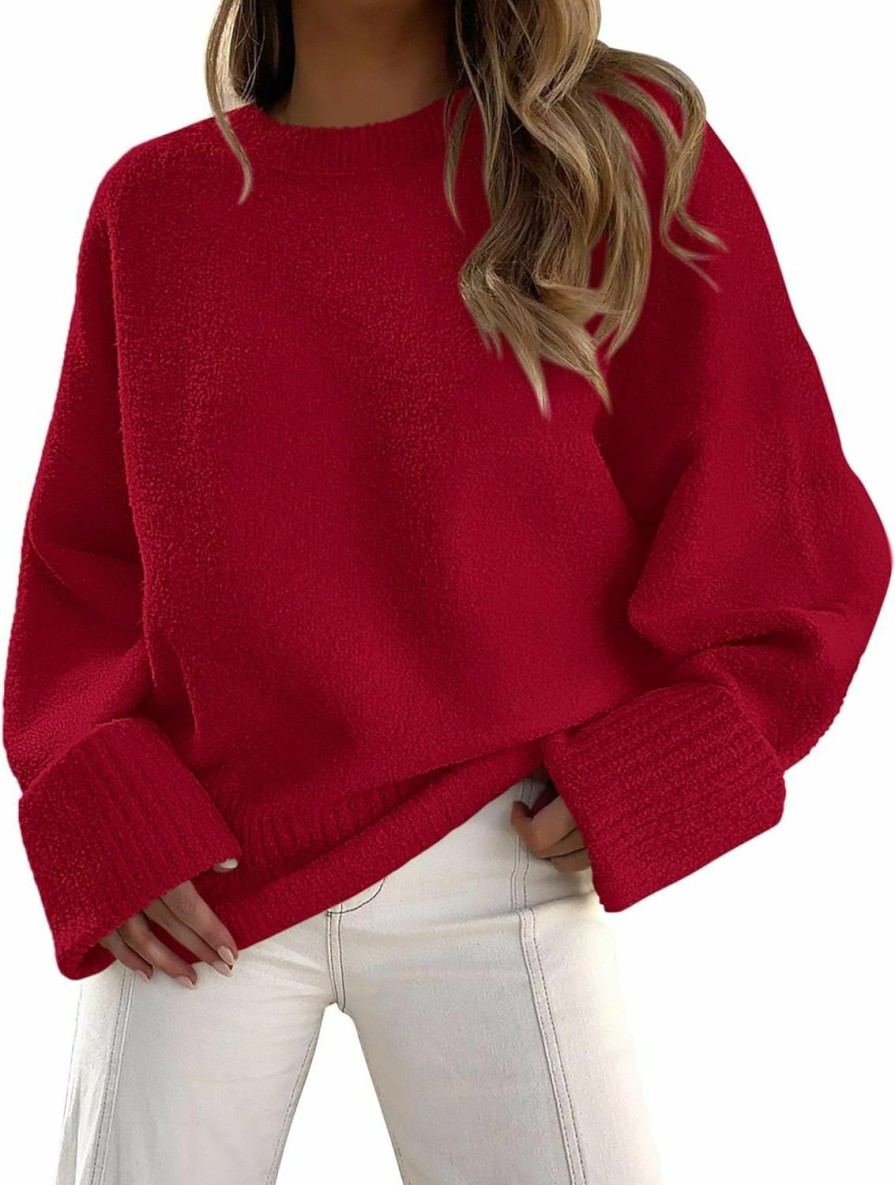 Sweaters | PRETTYGARDEN Prettygarden Women Fall Oversized Sweaters Casual Crewneck Pullover Long Sleeve Fuzzy Chunky Knit Tops Blouse