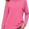 Sweaters | OPREXO Women'S Turtleneck Knit Pullover Long Sleeve Casual Oversized Curved Hemline Sweater Tops