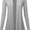 Sweaters | FASHIONOLIC Fashionolic Women'S Drape Front Open Cardigan Long Sleeve (S-2X, Made In Usa)