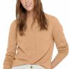 Sweaters | State Cashmere State Cashmere Women'S 100% Pure Cashmere Button Front Long Sleeve Crew Neck Cardigan Sweater