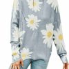 Sweaters | chouyatou Chouyatou Women'S Crewneck Long Sleeve Floral Printed Knitted Sweater Pullover Tops