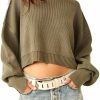 Sweaters | Free People Free People Women'S Easy Street Cropped Sweater, Dried Basil