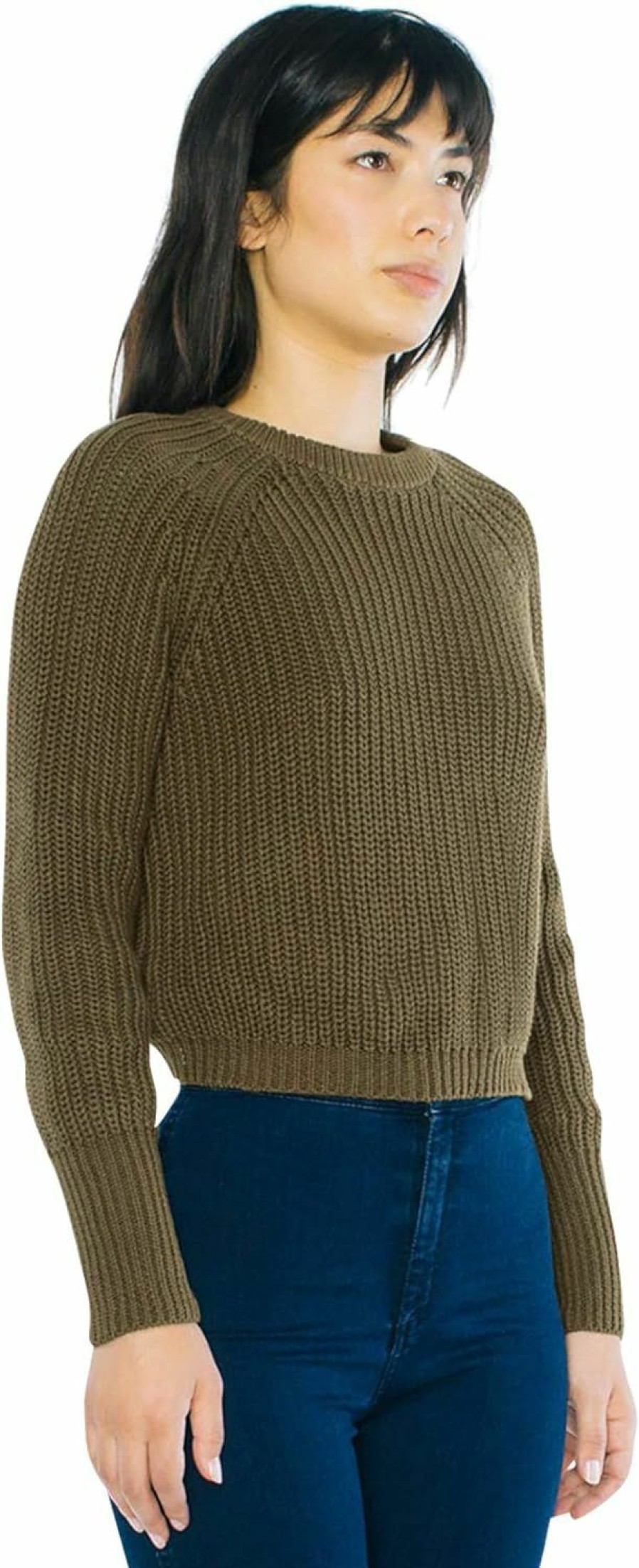 Sweaters | American Apparel American Apparel Women'S Cropped Fisherman Long Sleeve Pullover