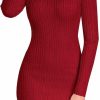 Sweaters | v28 V28 Sweater Dress For Women Ribbed Knit Fitted Midi Sexy Fall Winter Bodycon Cowl Neck Dresses