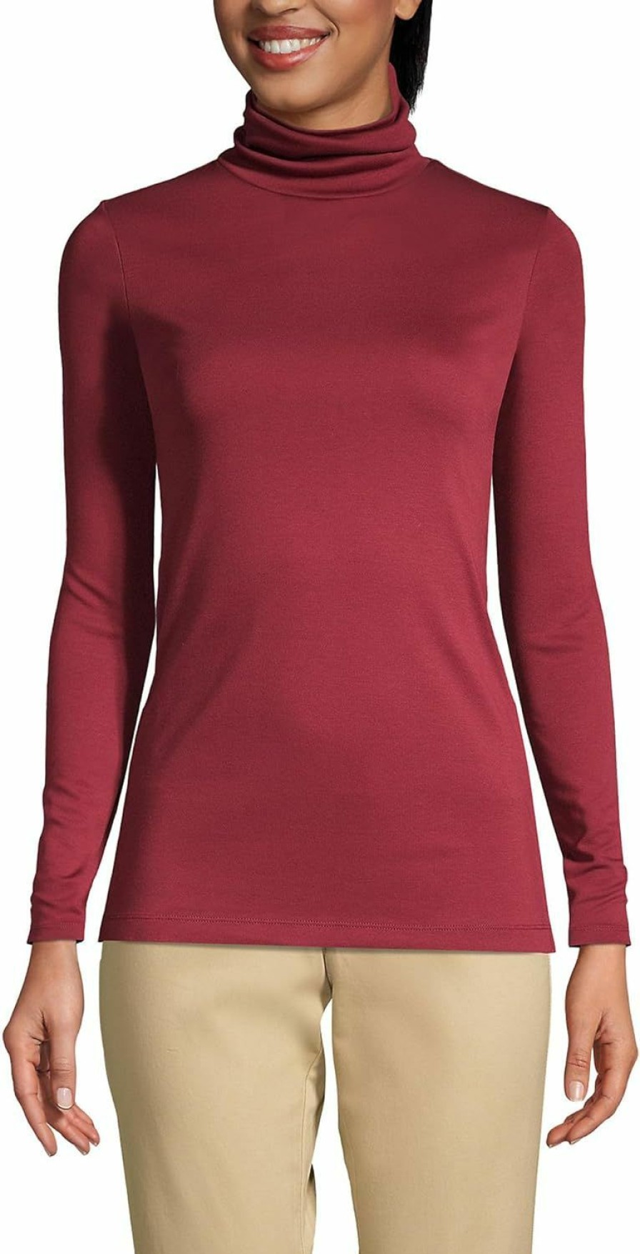 Sweaters | Lands End Lands End Womens Supima Long Sleeve Turtleneck