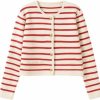 Sweaters | Vhitler Old Money Aesthetic Clothing Women Striped Cardigan Fall Cardigans For Women 2023 Striped Sweater Women