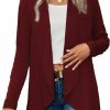 Sweaters | JUSTFASHIONNOW Women'S Casual Open Front Kimono Cardigan Long Sleeve Drape Lightweight Cardigan