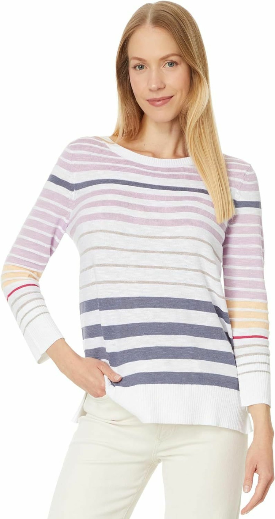 Sweaters | NIC+ZOE Nic+Zoe Women'S Slate Stripe Sweater