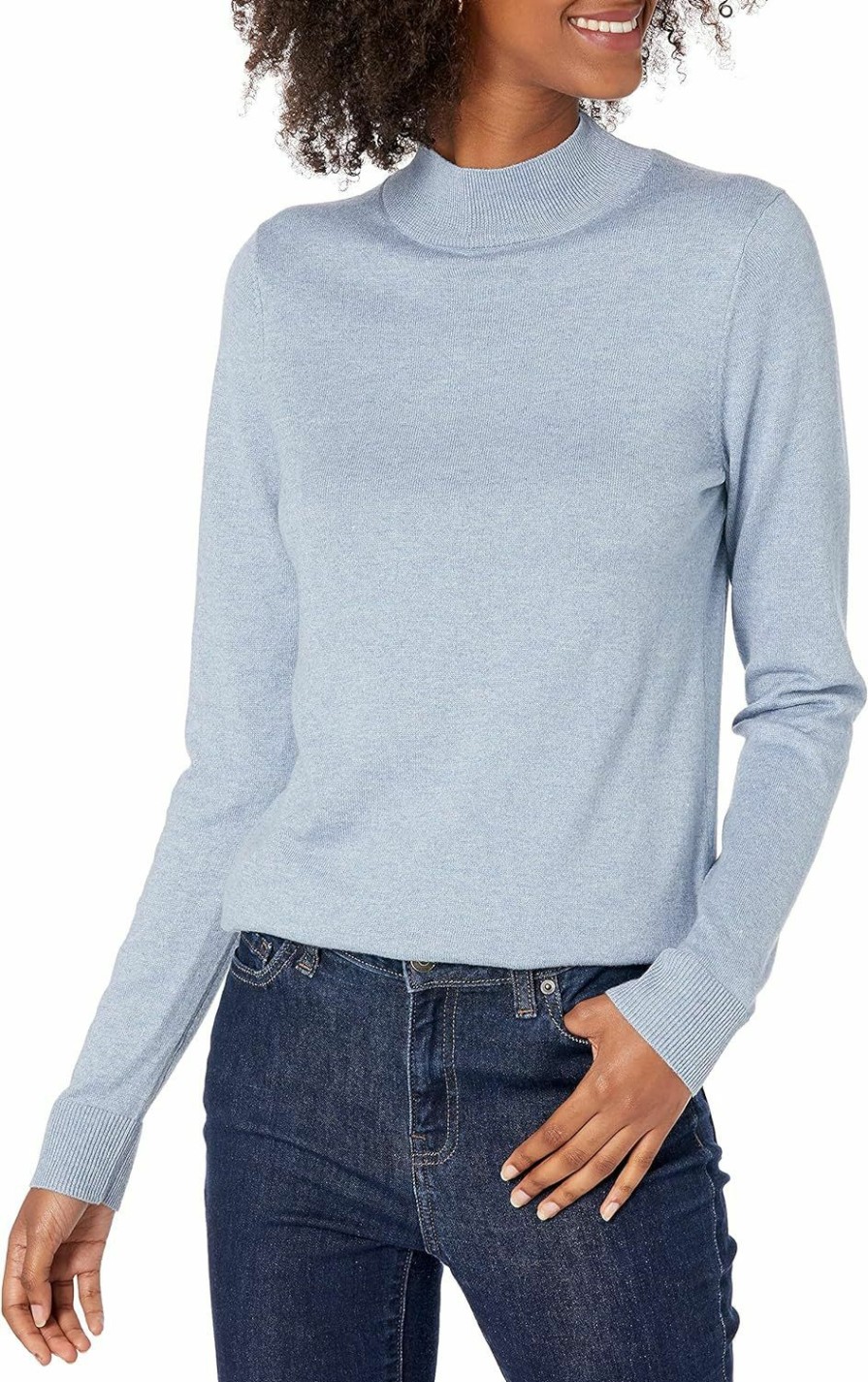 Sweaters | Amazon Essentials Amazon Essentials Women'S Lightweight Mockneck Sweater (Available In Plus Size)