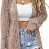 Sweaters | XIYIWEILUNS Women'S Crochet Cardigan Sweater Long Sleeve Open Front Lightweight Boho Cover Up Summer Knit Cardigans