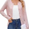 Sweaters | LANPULUX Lanpulux 100 Percent Wool Sweater For Women Cardigan Button Open Front Crewneck Top