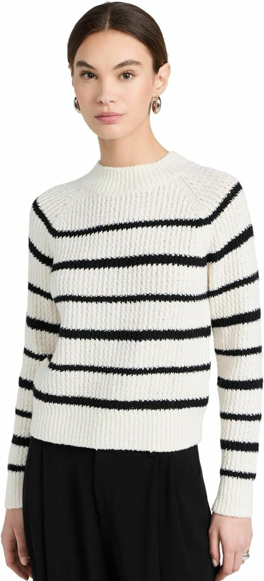 Sweaters | Vince Vince Women'S Ribbed Stripe Pullover