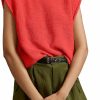 Sweaters | Locachy Locachy Women'S Vintage Crew Neck Sweater Vest Casual Cropped Sleeveless Knit Pullover Top