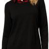 Sweaters | Adrianna Papell Adrianna Papell Women'S Printed V-Neck Twofer Sweater