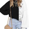 Sweaters | ETCYY Womens Striped Sweaters 2024 Fall Batwing Long Sleeve Side Slit Oversized Sweaters Trendy Crew Neck Knit Pullover Tops