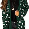 Sweaters | GRECERELLE Grecerelle Women'S Long Sleeve Loose Knit Cable Open Front Button Down Cardigan Sweater Outerwear Coat With Pockets