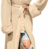 Sweaters | BlaQ Vault Women'S Floor Length Open Front Knit Cardigan Dress - Long Sleeve Maxi Dress - Cardigan For Women