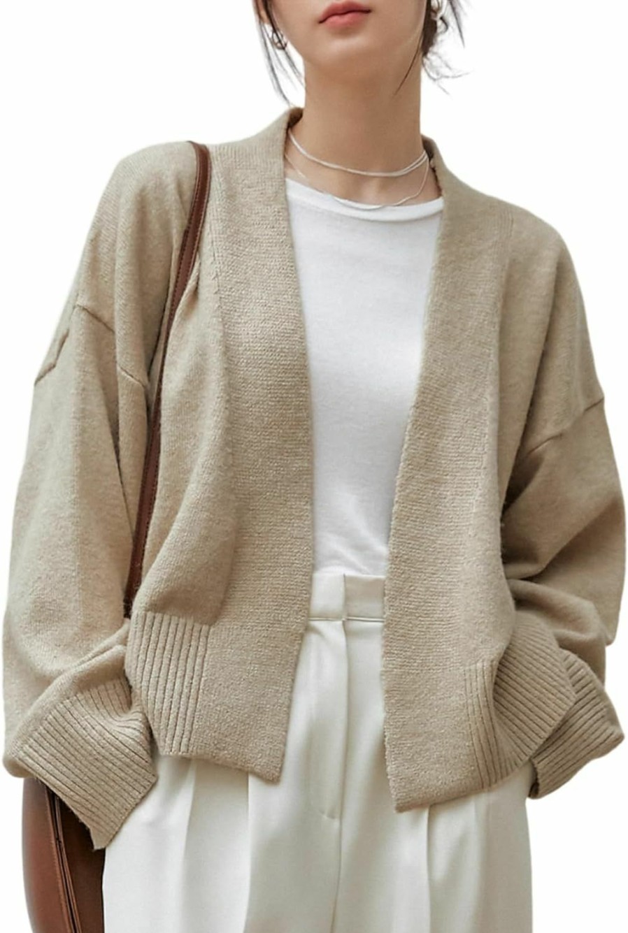 Sweaters | WDIRARA Wdirara Women'S Wrap V Neck Long Sleeve Tie Front Belted Cardigan Casual Sweater