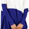 Sweaters | PRETTYGARDEN Prettygarden Women'S Causal Loose Sweater Color Block Knit Pullover Off Shoulder Comfy Jumper Tops