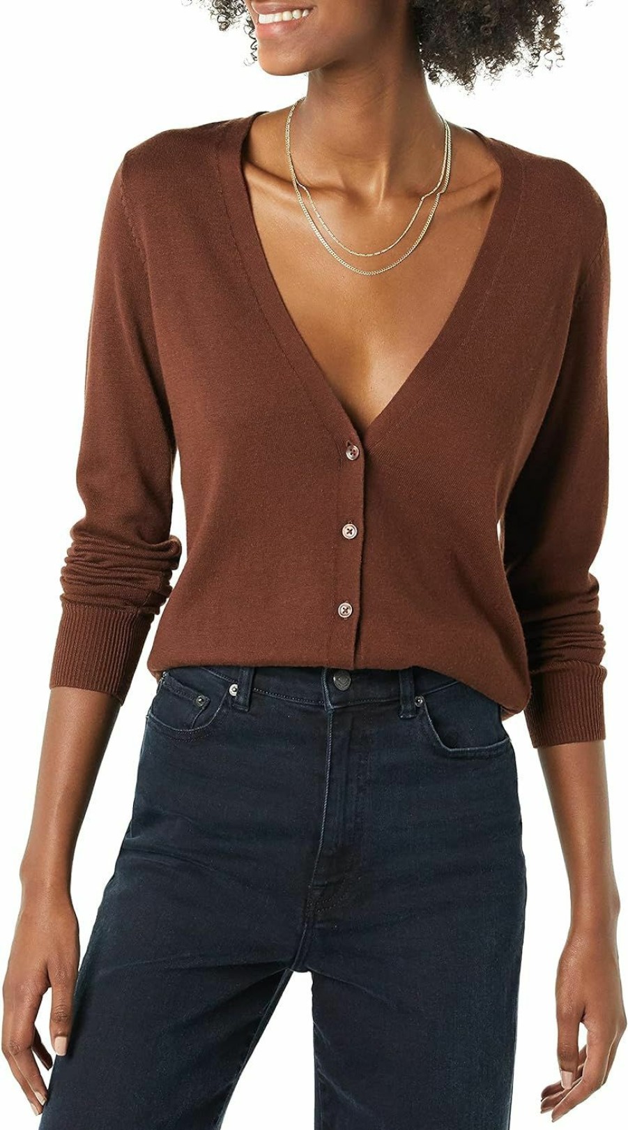 Sweaters | Amazon Essentials Amazon Essentials Women'S Lightweight V-Neck Cardigan Sweater (Available In Plus Size)