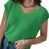 Sweaters | Dokotoo Dokotoo Women'S Casual V Neck Ruffle Sleeve Summer Tank Tops Shirts