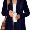 Sweaters | Moss Rose Moss Rose Women'S Classic Sweaters Cardigan Long Sleeve Knit Coat Outwear With Pocket Available In Plus Size