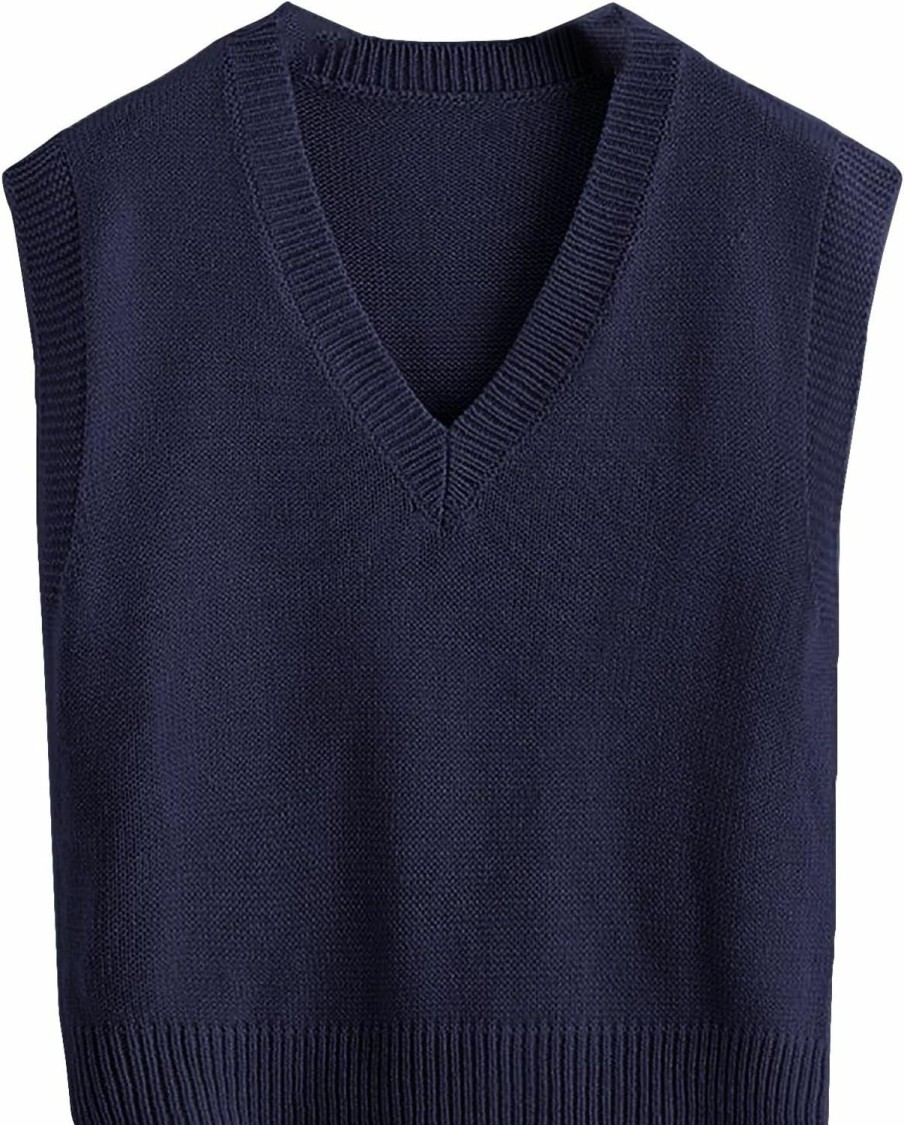 Sweaters | SOLY HUX Soly Hux Women'S Sleeveless V Neck Sweater Vest Trendy Pullover Knitwear Tank Tops