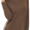 Sweaters | Herou Herou Women'S Casual Long Sleeve T Shirt Crewneck With Side Split Fall Pullover Loose Tunic Sweater Tops