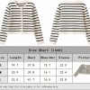 Sweaters | RICHTRUE Old Money Aesthetic Clothing Women Striped Cardigan Sweaters For Women Trendy Cropped Sweater