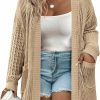 Sweaters | IN'VOLAND In'Voland Plus Size Lightweight Crochet Cardigan For Women Long Sleeve Open Front Knit Casual Cardigans Sweaters