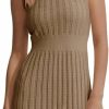 Sweaters | Saodimallsu Saodimallsu Womens Sleeveless Sweater Dress Crew Neck Ribbed Knit Bodycon Mini Tank Dresses