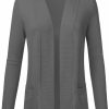 Sweaters | JJ Perfection Jj Perfection Casual Open Front Knit Cardigan Long Sleeve With Side Pockets Basic Sweater Jackets For Womens With Plus Size