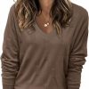 Sweaters | BONESUN Boneusn Women'S V Neck Sweaters Long Sleeve Lightweight Knit Tops Casual Pullover Sweater Shirts Spring Fashion 2024